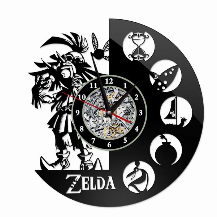 The Legend of Zelda Creative painting wall clocks and clocks PVC material No battery Style 17