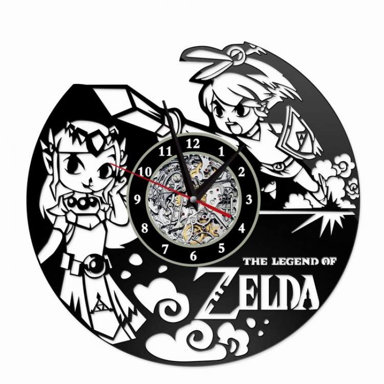 The Legend of Zelda Creative painting wall clocks and clocks PVC material No battery Style 15