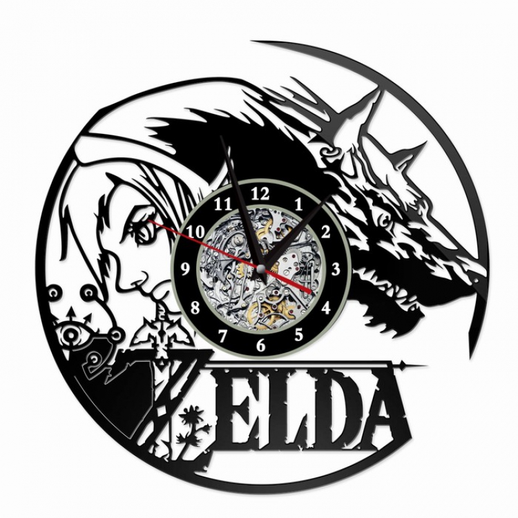 The Legend of Zelda Creative painting wall clocks and clocks PVC material No battery Style 19