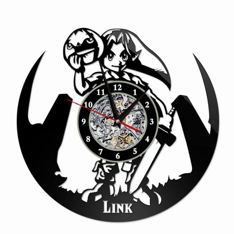 The Legend of Zelda Creative painting wall clocks and clocks PVC material No battery Style 23