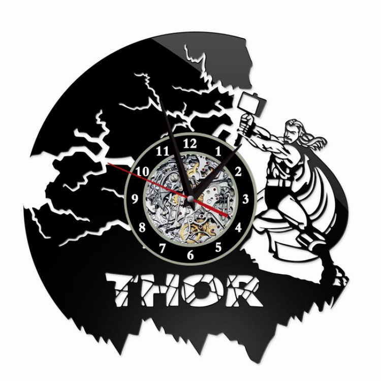 The avengers allianc Creative painting wall clocks and clocks PVC material No battery Style 1