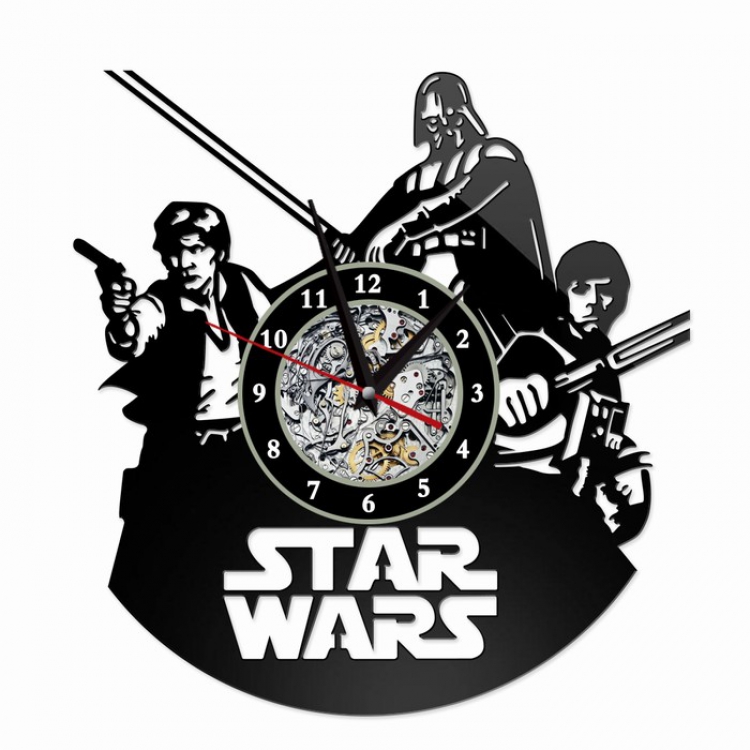 Star Wars Creative painting wall clocks and clocks PVC material No battery Style 4