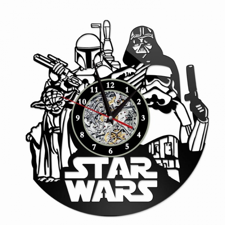 Star Wars Creative painting wall clocks and clocks PVC material No battery Style 3