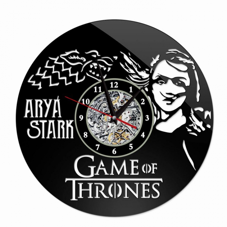 Game of Thrones Creative painting wall clocks and clocks PVC material No battery Style 6