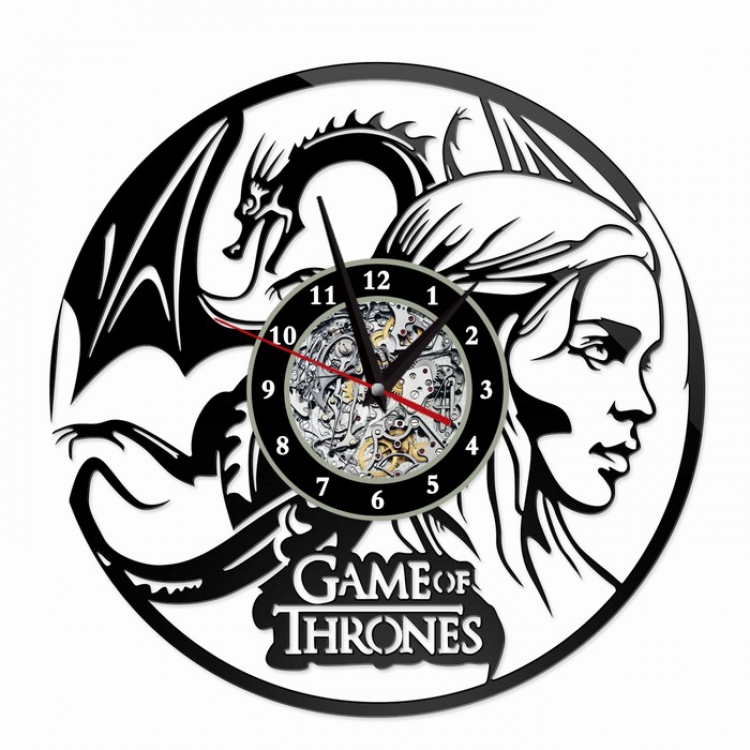 Game of Thrones Creative painting wall clocks and clocks PVC material No battery Style 4