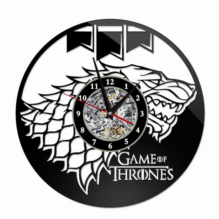 Game of Thrones Creative painting wall clocks and clocks PVC material No battery Style 5