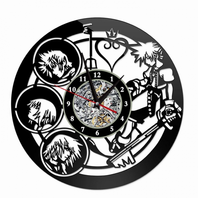 kingdom hearts Creative painting wall clocks and clocks PVC material No battery Style 2