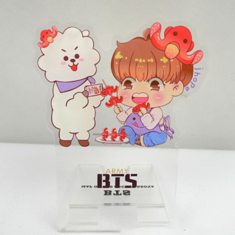 BTS BT21 Transparent Acrylic Mobile phone holder Style E