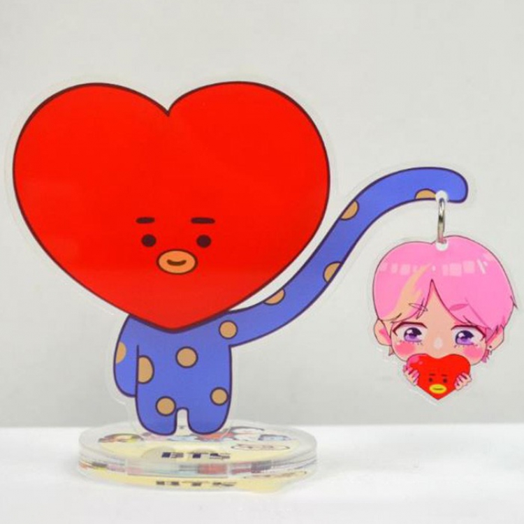 BTS BT21 Transparent double sided Standing Plates with base Style C