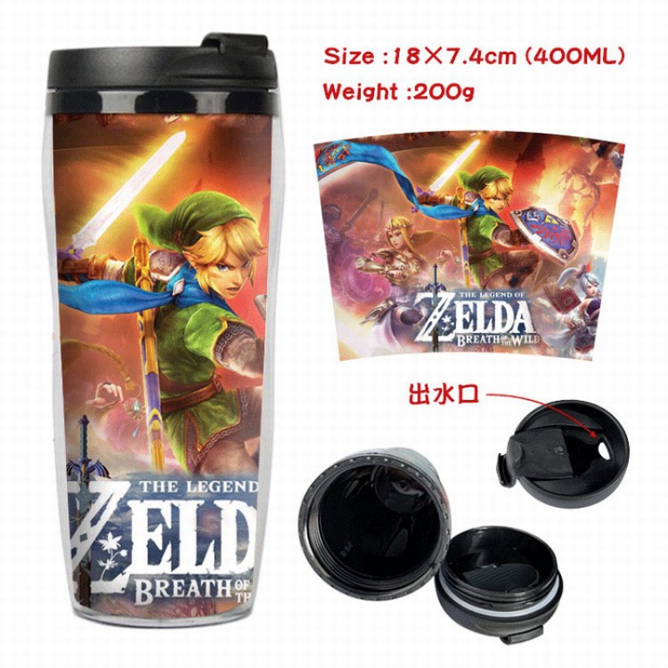 The Legend of Zelda Starbucks Leakproof Insulation cup Kettle 7.4X18CM 400ML Style 1