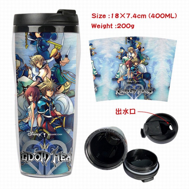 kingdom hearts Starbucks Leakproof Insulation cup Kettle 7.4X18CM 400ML Style 2