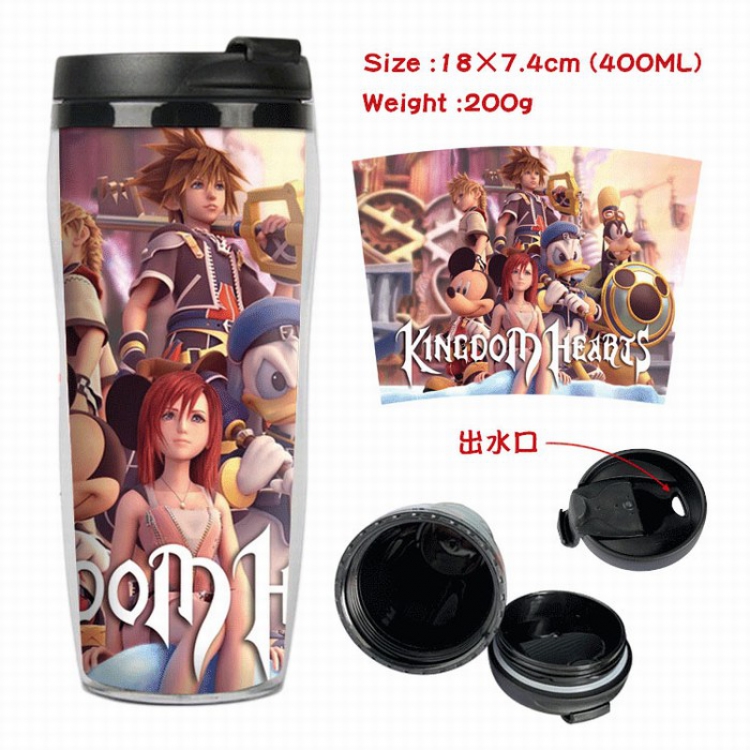 kingdom hearts Starbucks Leakproof Insulation cup Kettle 7.4X18CM 400ML Style 4