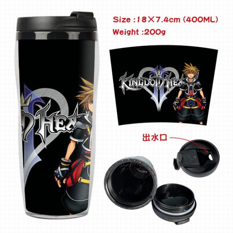 kingdom hearts Starbucks Leakproof Insulation cup Kettle 7.4X18CM 400ML Style 1