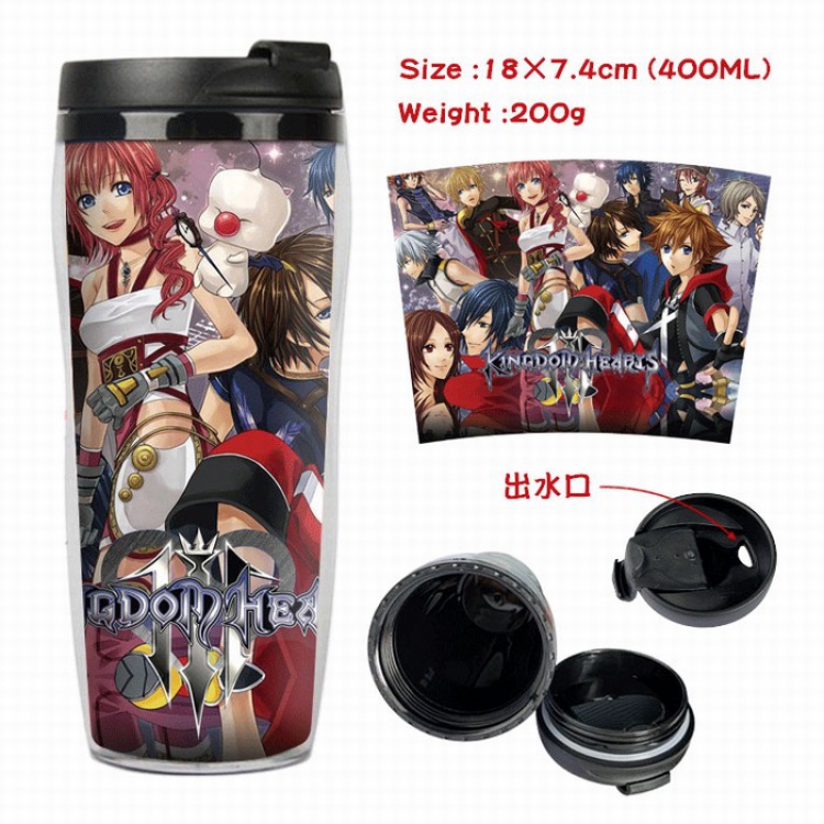kingdom hearts Starbucks Leakproof Insulation cup Kettle 7.4X18CM 400ML Style 5