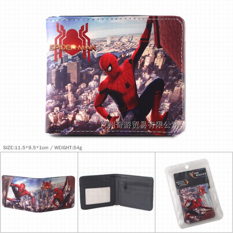 The avengers allianc Full color Twill two-fold short wallet Purse 11.5X9.5X1CM 54G Style A