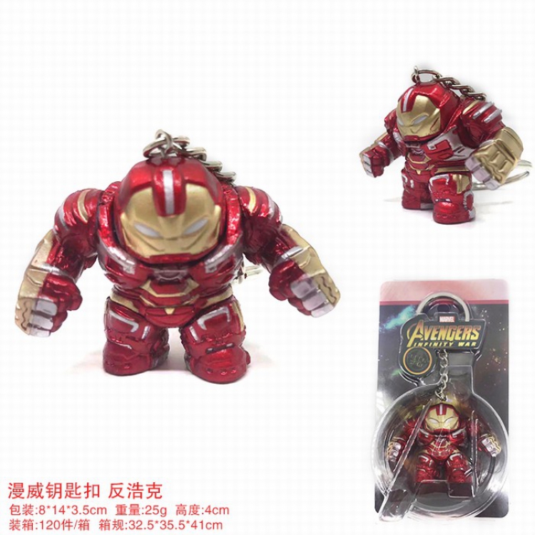 The Avengers Hulkbuster Doll Keychain pendant 4CM a box of 120