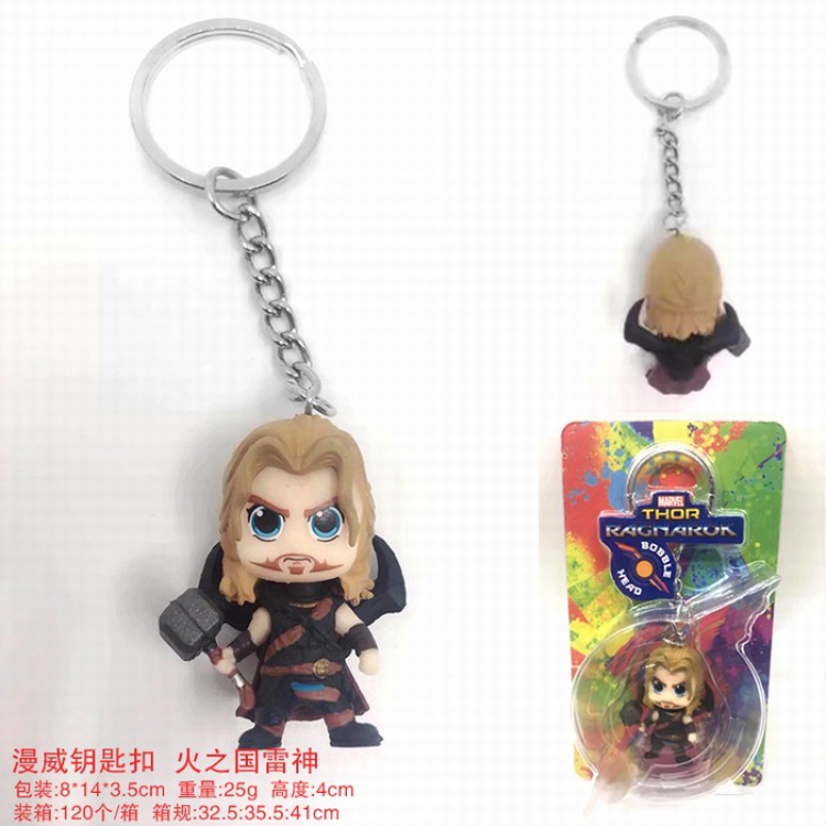 The Avengers Thor Doll Keychain pendant 4CM a box of 120