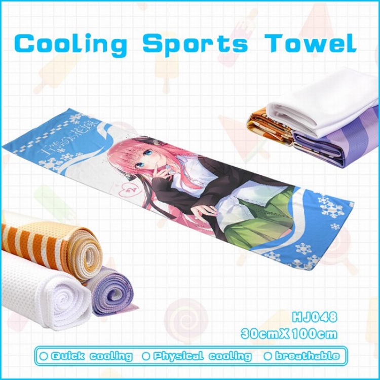 The Quintessential Quintuplets Cooling Sports Sweat towel 30X100CM HJ048