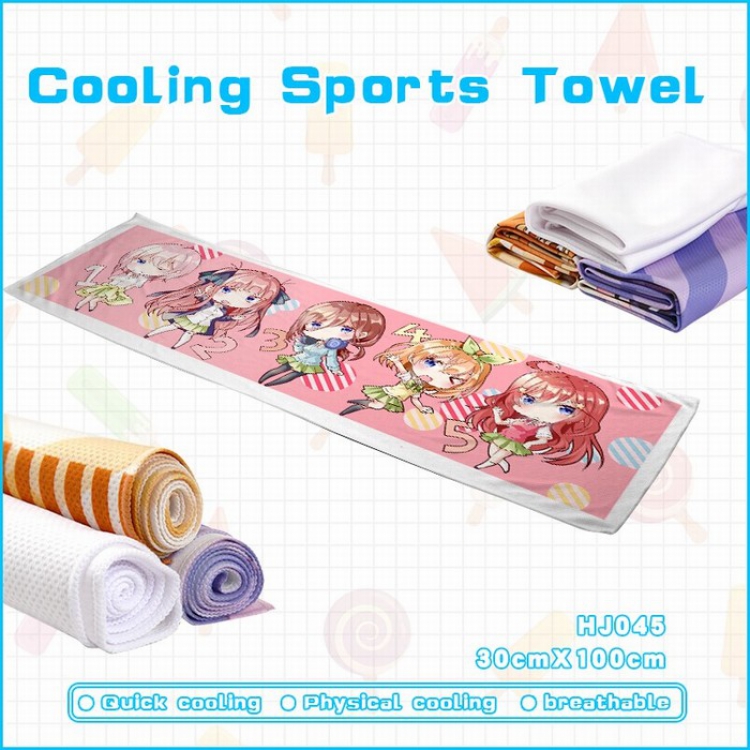 The Quintessential Quintuplets Cooling Sports Sweat towel 30X100CM HJ045