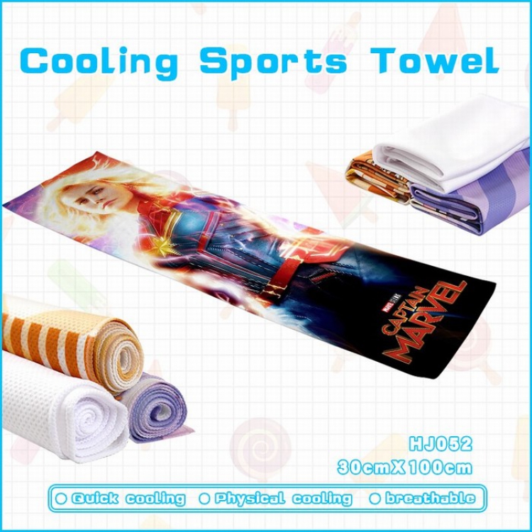 Captain Marvel Cooling Sports Sweat towel 30X100CM HJ052