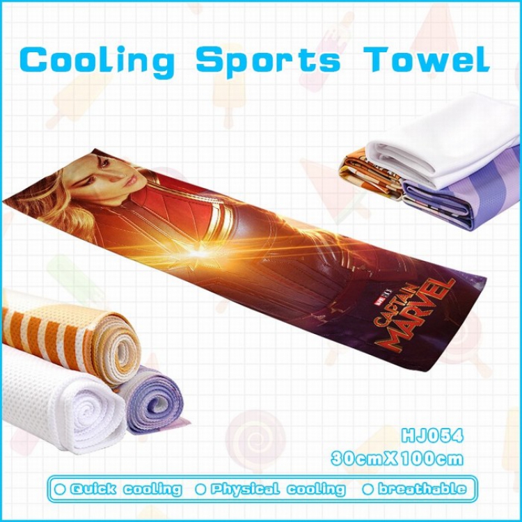 Captain Marvel Cooling Sports Sweat towel 30X100CM HJ054