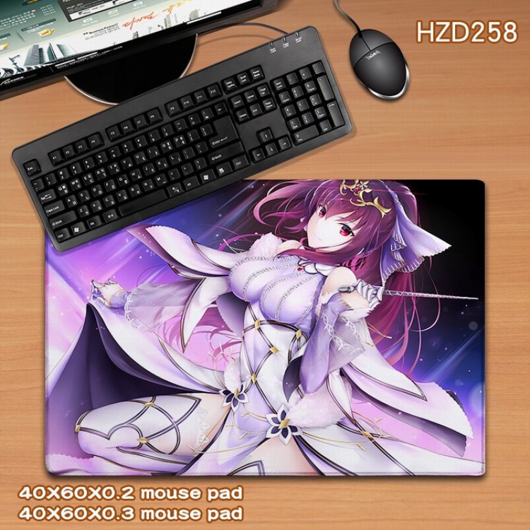 Fate stay night Anime rubber Desk mat mouse pad 40X60CM HZD258