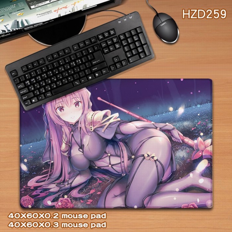 Fate stay night Anime rubber Desk mat mouse pad 40X60CM HZD259