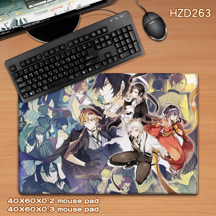 Bungo Stray Dogs Anime rubber Desk mat mouse pad 40X60CM HZD263