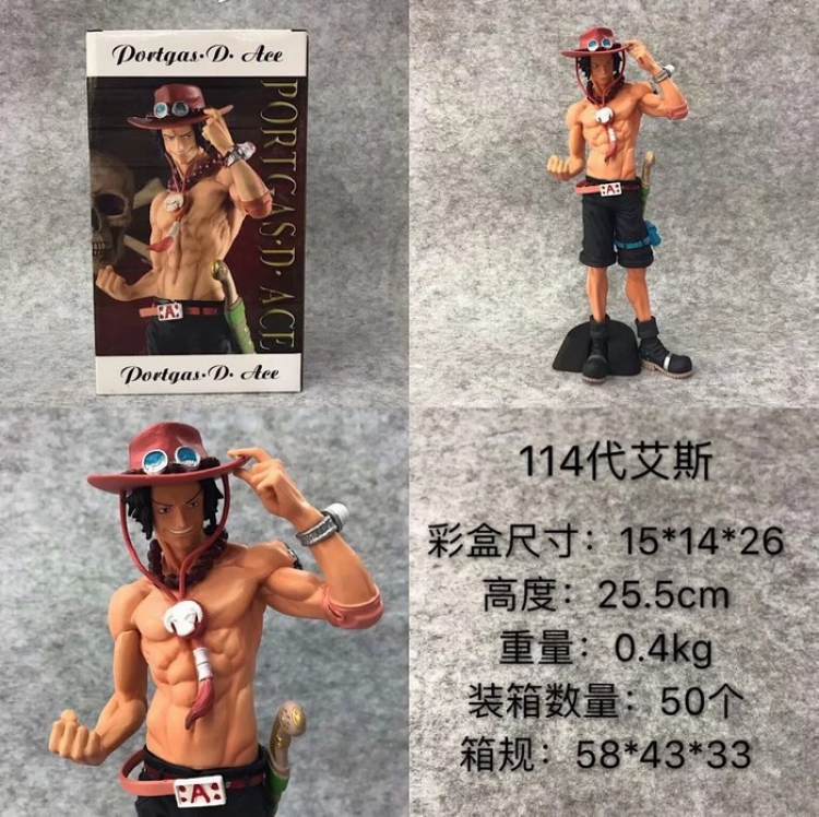 One Piece Portgas D Ace Sexy beautiful girl Boxed Figure Decoration 25.5CM a box of 50