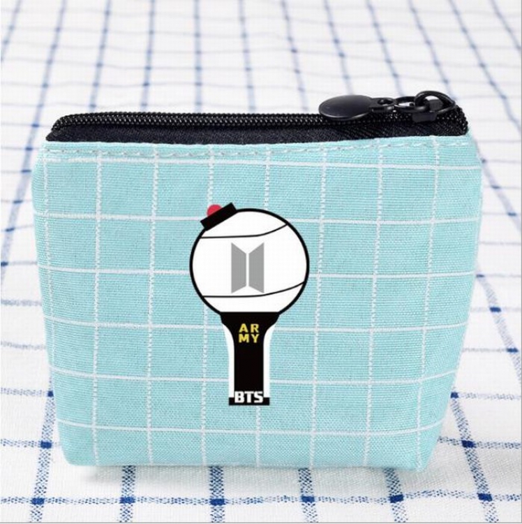 BTS Korean stars Card pocket coin purse storage bag 10.5X8.5CM price for 5 pcs Style B