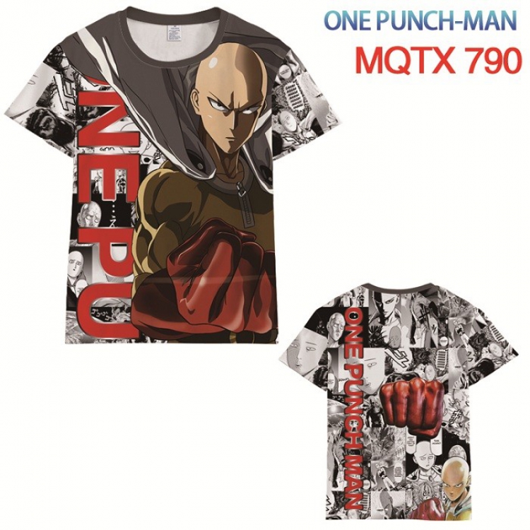 One Punch Man Full color printed short sleeve t-shirt 10 sizes from XXS to 5XL MQTX790