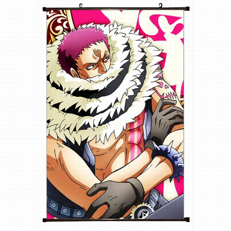 One Piece Plastic pole cloth painting Wall Scroll 60X90CM preorder 3 days H1-25 NO FILLING