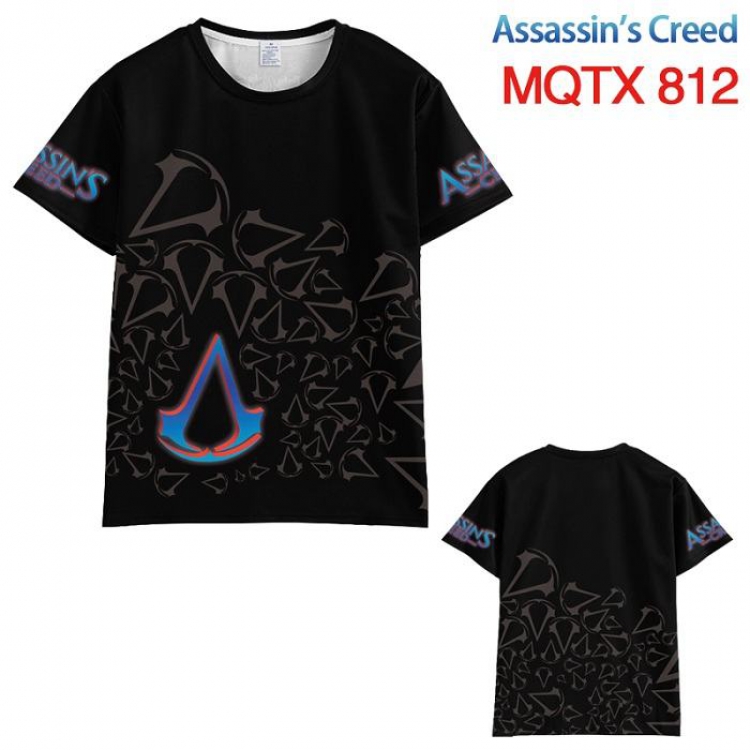 Assassin Creed Full color printed short sleeve t-shirt 10 sizes from XXS to 5XL MQTX812