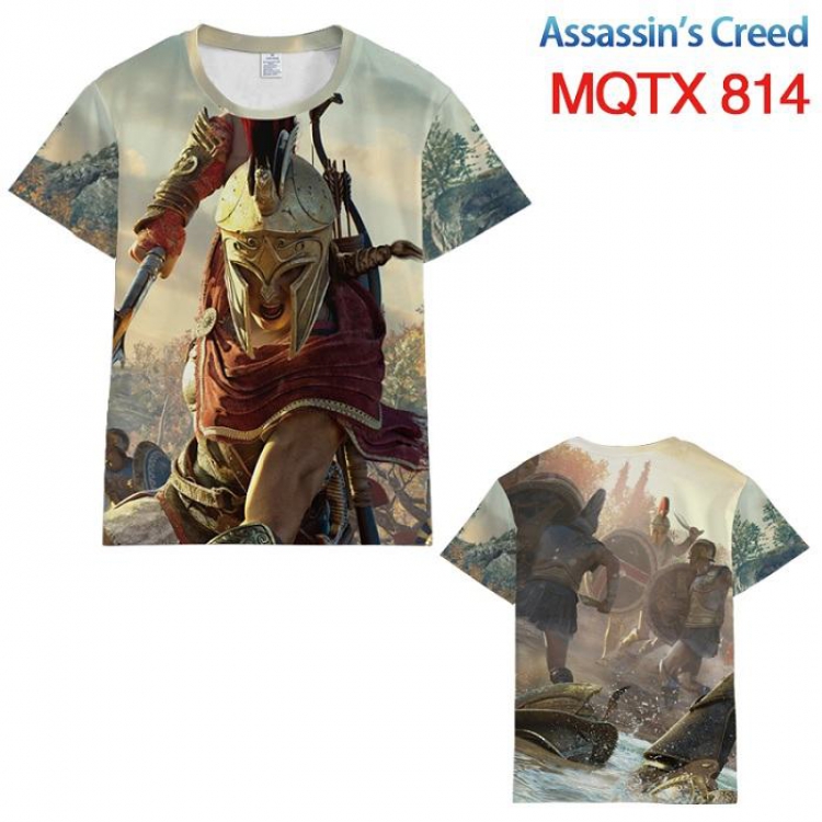 Assassin Creed Full color printed short sleeve t-shirt 10 sizes from XXS to 5XL MQTX814