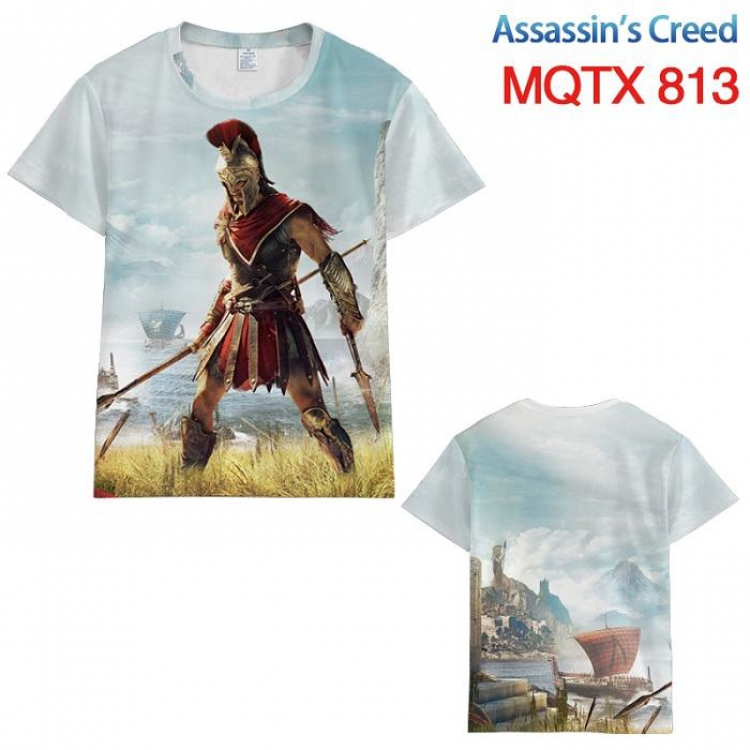 Assassin Creed Full color printed short sleeve t-shirt 10 sizes from XXS to 5XL MQTX813