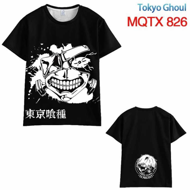 Tokyo Ghoul Black and white line draft Short sleeve T-shirt 10 sizes from XXS to 5XL MQTX 826