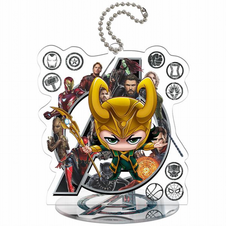 The avengers allianc Q version Small Standing Plates Acrylic keychain pendant 9-10CM Style C