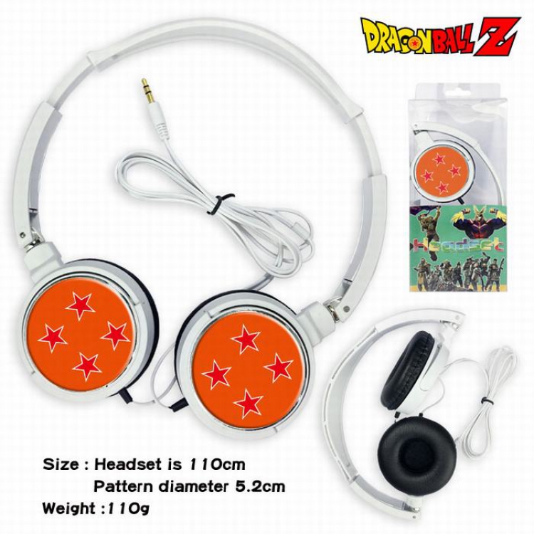 DRAGON BALL Headset Head-mounted Earphone Headphone 110G Style 03