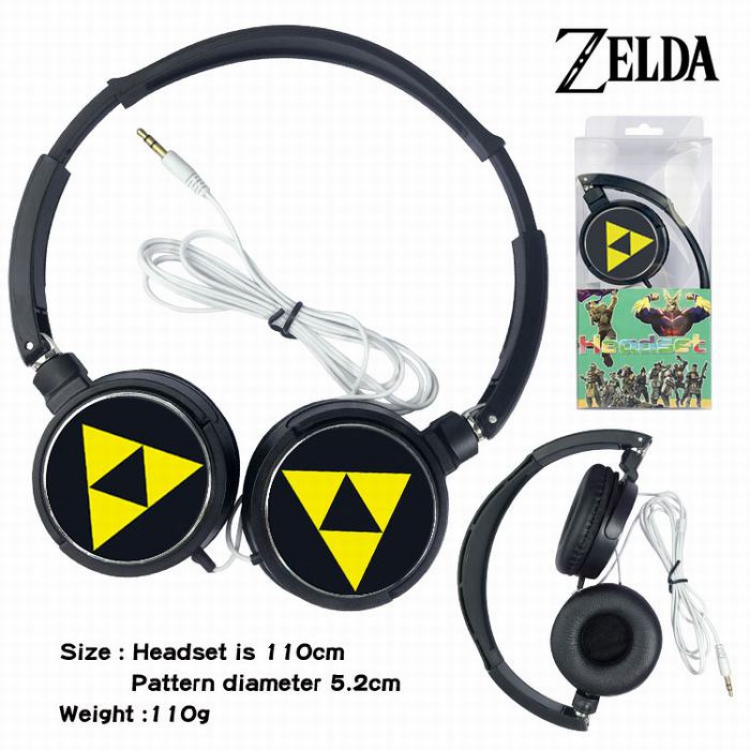 The Legend of Zelda Headset Head-mounted Earphone Headphone 110G Style 01