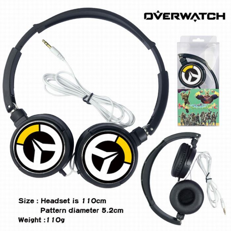 Overwatch Headset Head-mounted Earphone Headphone 110G Style 01