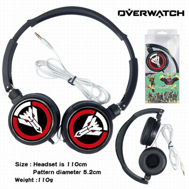 Overwatch Headset Head-mounted Earphone Headphone 110G Style 02