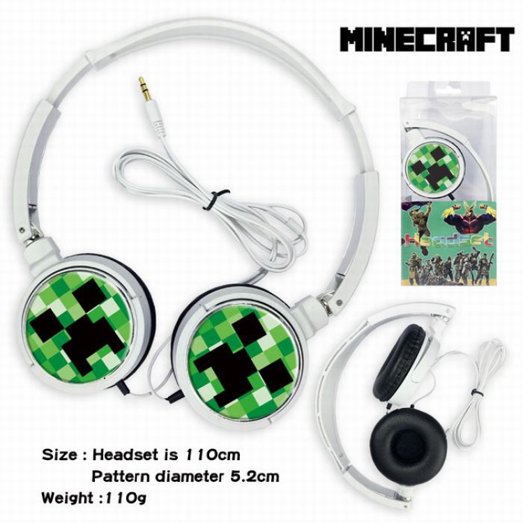 Minecraft Headset Head-mounted Earphone Headphone 110G Style 04