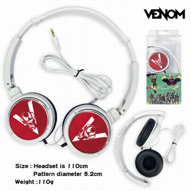 Venom Headset Head-mounted Earphone Headphone 110G Style 03
