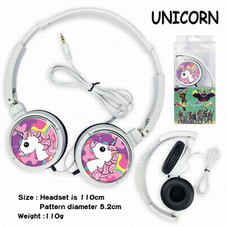 Unicorn Headset Head-mounted Earphone Headphone 110G Style 01
