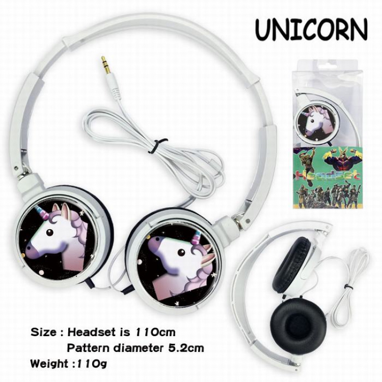 Unicorn Headset Head-mounted Earphone Headphone 110G Style 03
