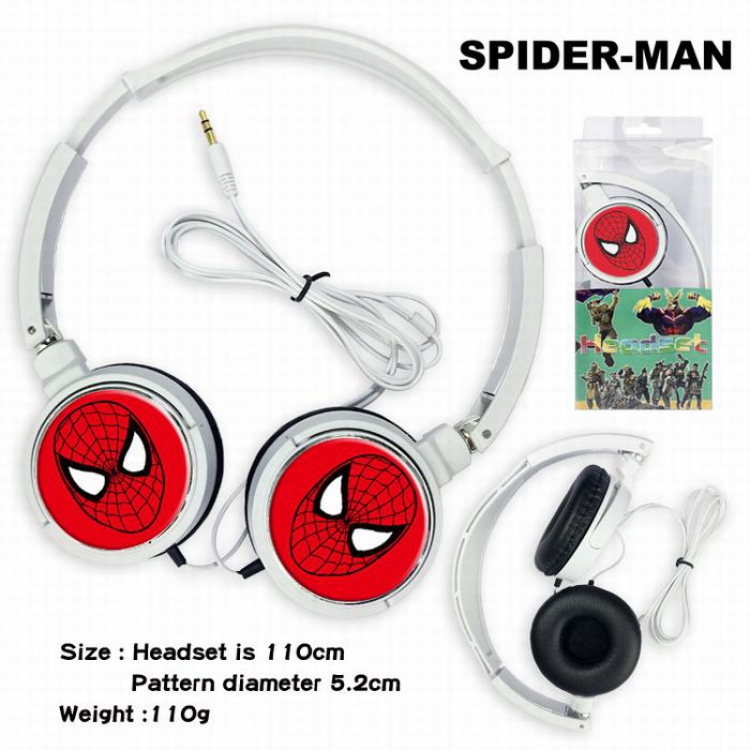 Spiderman Headset Head-mounted Earphone Headphone 110G