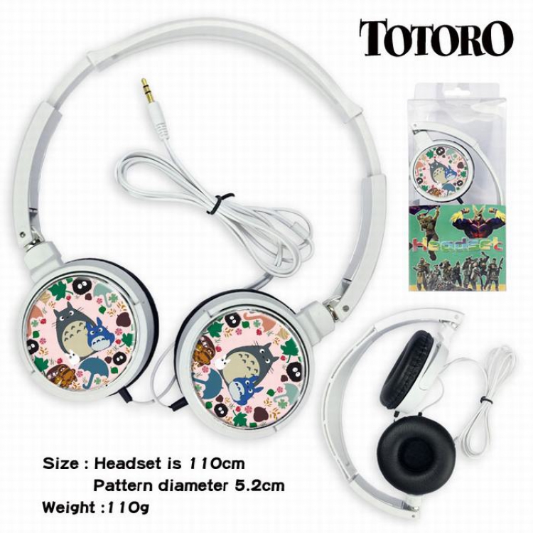 TOTORO Headset Head-mounted Earphone Headphone 110G Style 06