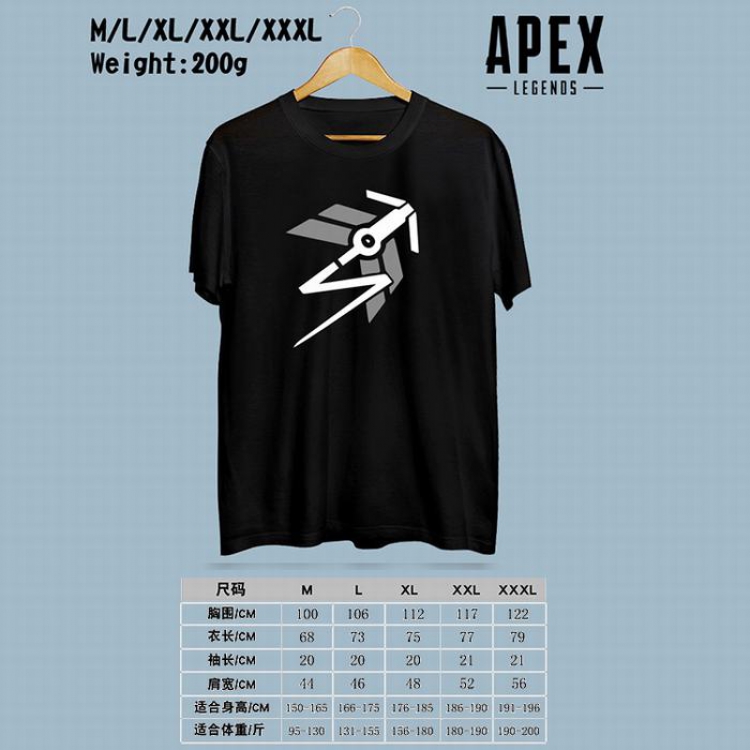 Apex Legends Printed round neck short-sleeved T-shirt M-L-XL-XXL-XXXL Style B