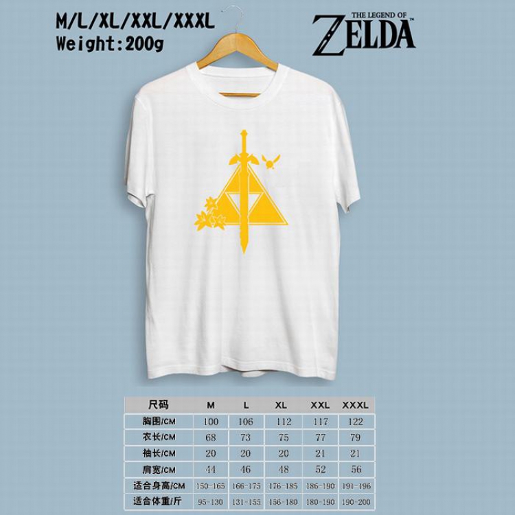 The Legend of Zelda Printed round neck short-sleeved T-shirt M-L-XL-XXL-XXXL Style 4
