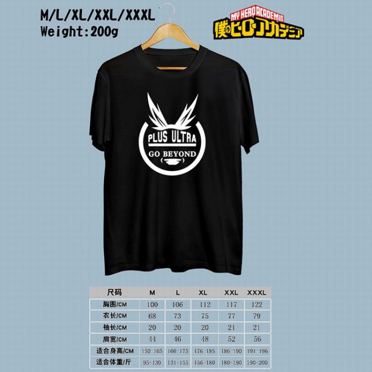 My Hero Academia Printed round neck short-sleeved T-shirt M-L-XL-XXL-XXXL Style 2